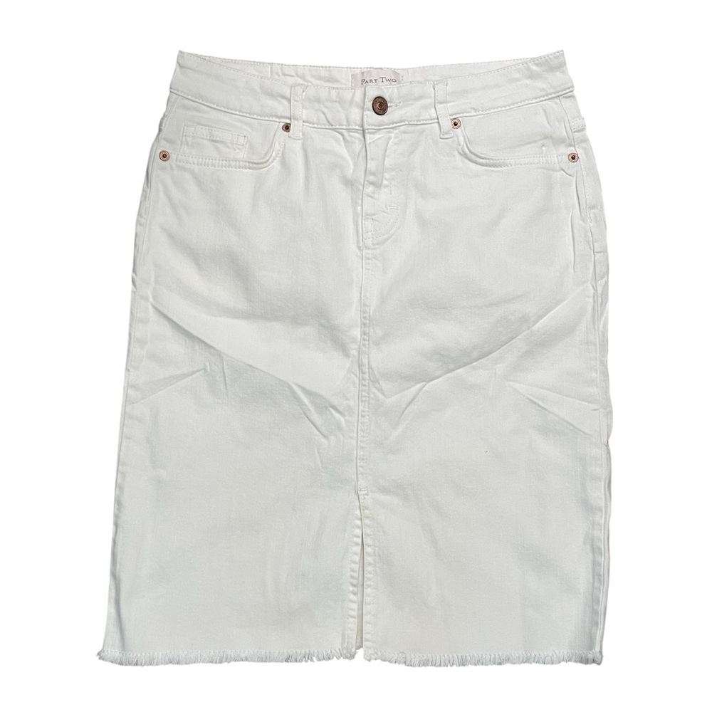 Part Two White Marion Denim Skirt 38/US 8